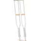 Days Aluminium Underarm Crutches, Adult, Adjustable Height 114-135cm, Pair