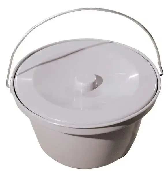 Plastic Bowl with Plastic Lid and Metal Handle for Bedside Commode (NOV-COM71137, SHH-DAYCOM521A) Plastic Bowl with Plastic Lid and Metal Handle for Bedside Commode (NOV-COM71137, SHH-DAYCOM521A)