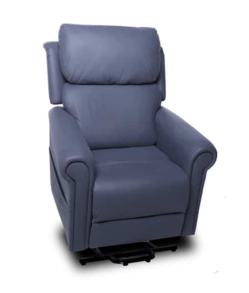 blue fabric recliners