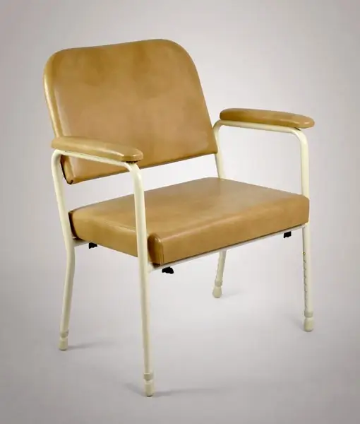 Utility chair with discount wheels