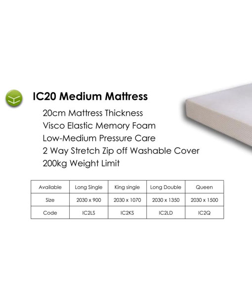 iCare IC20 Medium Feel Mattress iCare IC20 Medium Feel Mattress