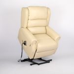 Atlas Single Motor Recliner Chair Beige Lifted