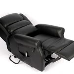Atlas Single Motor Recliner Chair Black Recline