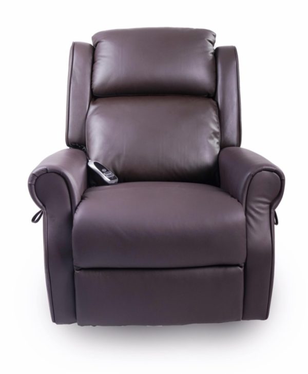 Soteria Quad Motor Elite Oxford Leather Electric Lift Chair Recliner