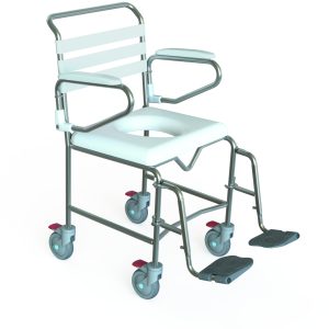 Shower Commode – Transit Mobile 500 mm With Swing Away Legrests