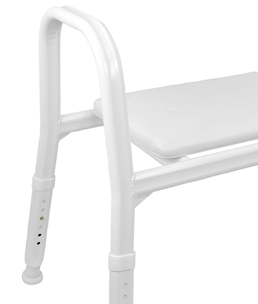 Premium Bariatric Padded Shower Stool – Aluminium Rust Free Premium Bariatric Padded Shower Stool – Aluminium Rust Free