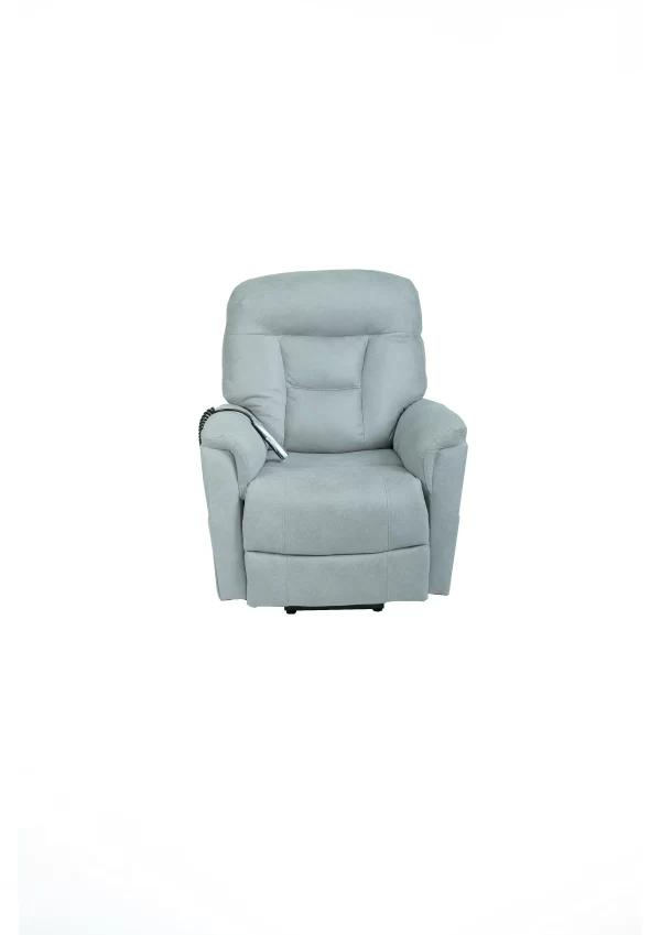 KENYA (SARA) 4 MOTOR LIFT CHAIR - FABRIC. GREY (HS569-44) - ADDED LUMBAR AND NECK. ADJUSTMENT - 49cm SEAT WIDTH